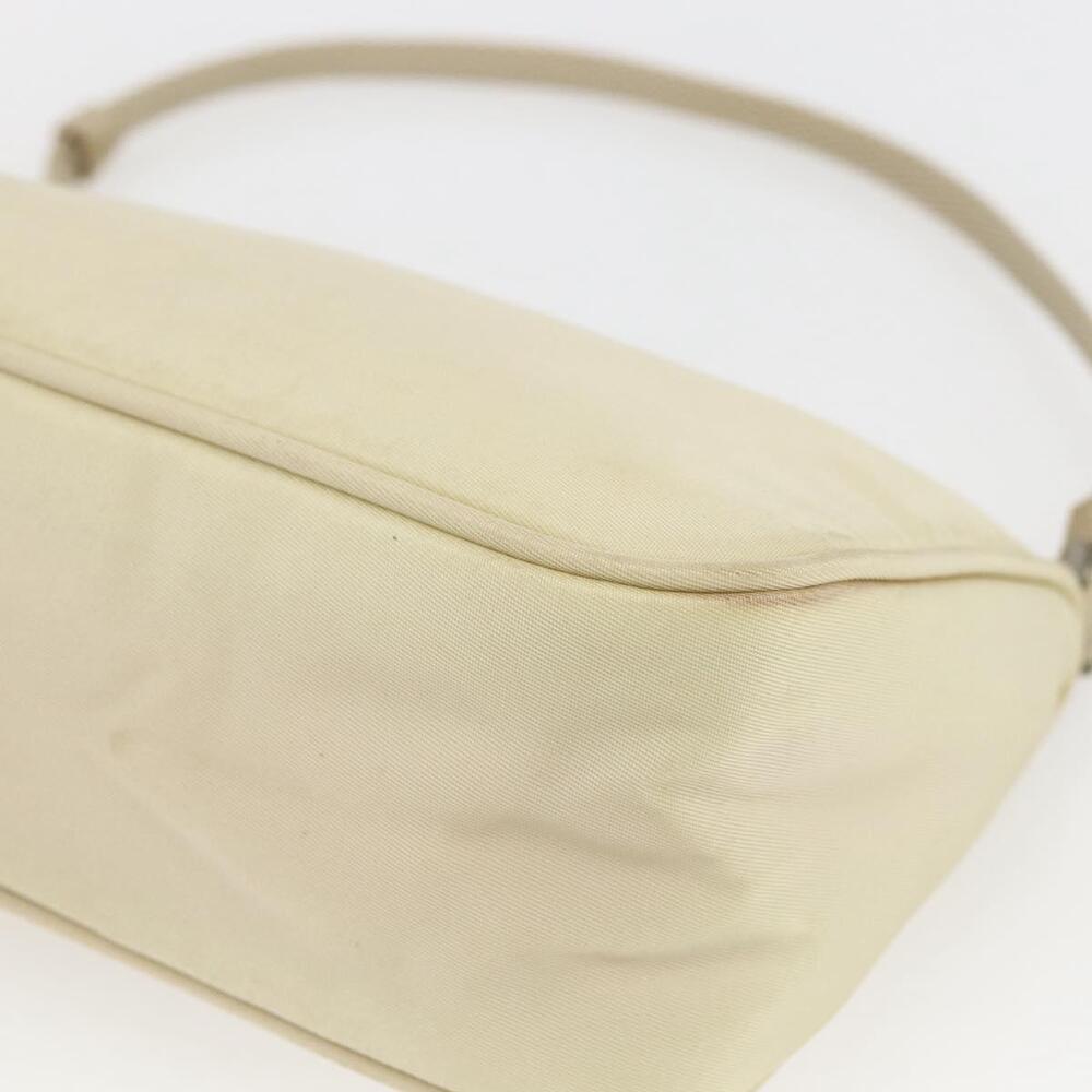 PRADA Accessory Pouch Nylon Ivory Silver Auth 160936 - Picture 9 of 16
